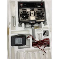 Radio controlled bi-plane, modelled as a British Royal Aircraft Factory S.E.5a fighter aircraft 'F-943', with Saito 45 special engine and Focus 6 controller, untested