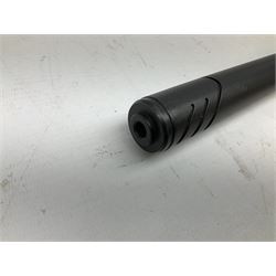 Stoegar .177 air rifle with break barrel action, 3 x 9 telescopic sight and fully integrated sound moderated barrel, no visible serial number, L109cm; in Stoeger lined gun sling