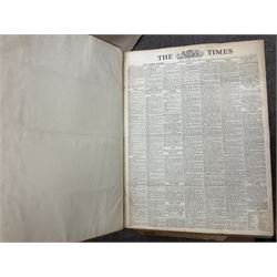 The Times Newspaper; an archive of The Times newspapers bound as five albums comprising, 1930 July & August, 1924, May & June, 1932 May & June, 1934 May & June, 1935 May & June