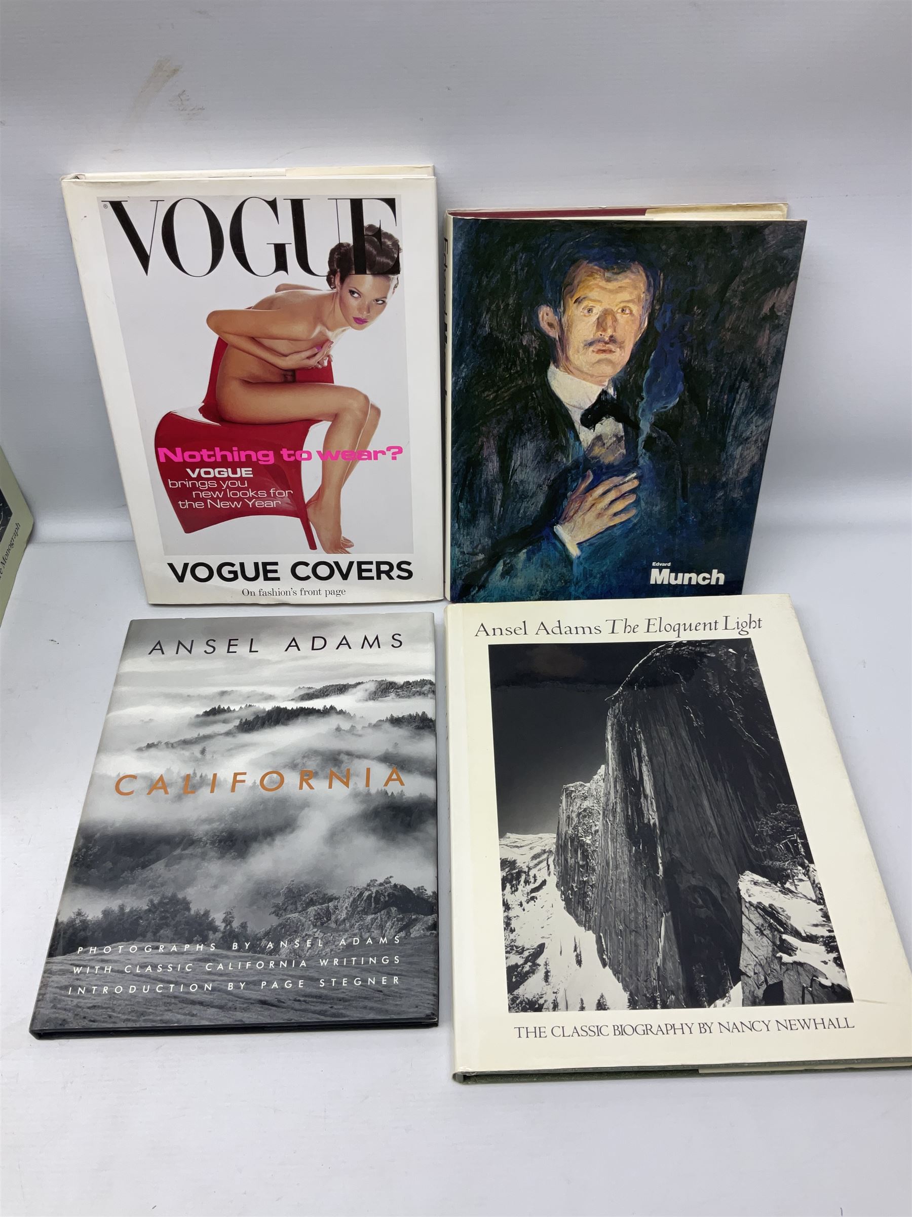 Fourteen assorted photography and art reference books, to include Edvard Munch, Rodin, Brett Weston, Ansel Adams, etc