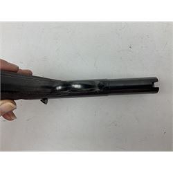 Webley Premier .22 air pistol with over lever action No.902 L24cm; and quantity of .22 pellets in two tins