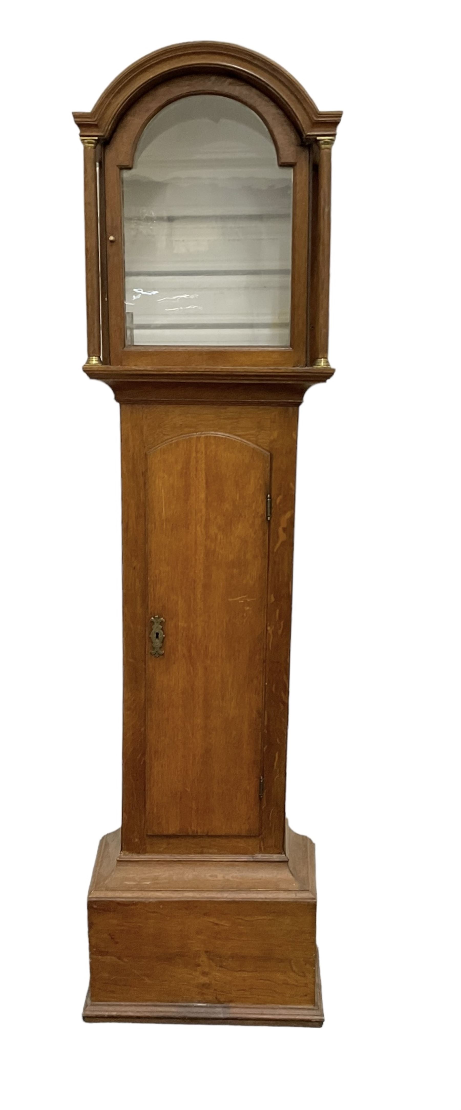 Empty 19th century oak longcase