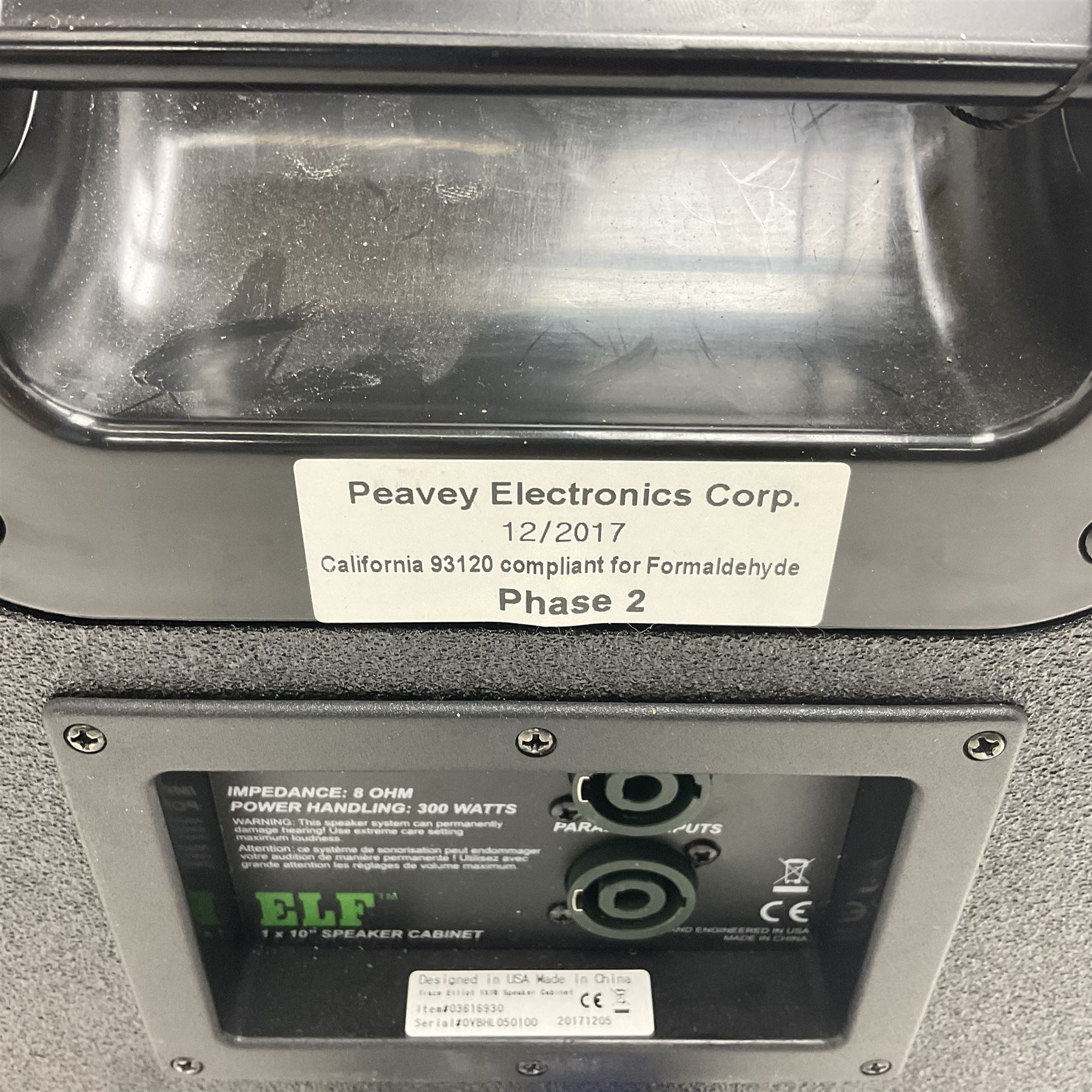 Trace Elliot ELF Ultra Compact Bass Amplifier; 200 watts; still in factory packaging and delivery box with paperwork; and Trace Elliot 10