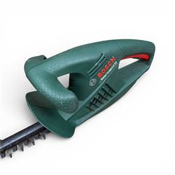 Sovereign 26cc 2 stroke petrol grass trimmer (strimmer), Parkside electric hedge trimmer and a Bosch hedge trimme