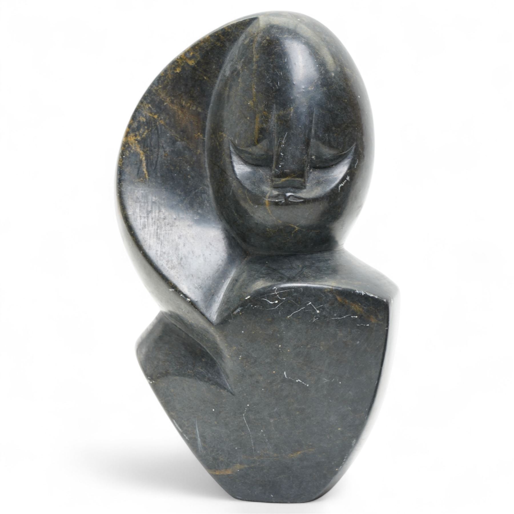 Richard Mteki (Zimbabwean 1947-): Shona tribe carved stone head