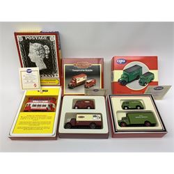 Corgi limited edition models - D46/1 British Railways set; 97200 BRS parcels set; 150th Anniversary of the Penny Post set; and seven others 97087, 97088, 97695, 97334, 97355, 97753 and 97894; all mint and boxed with certificates (10)