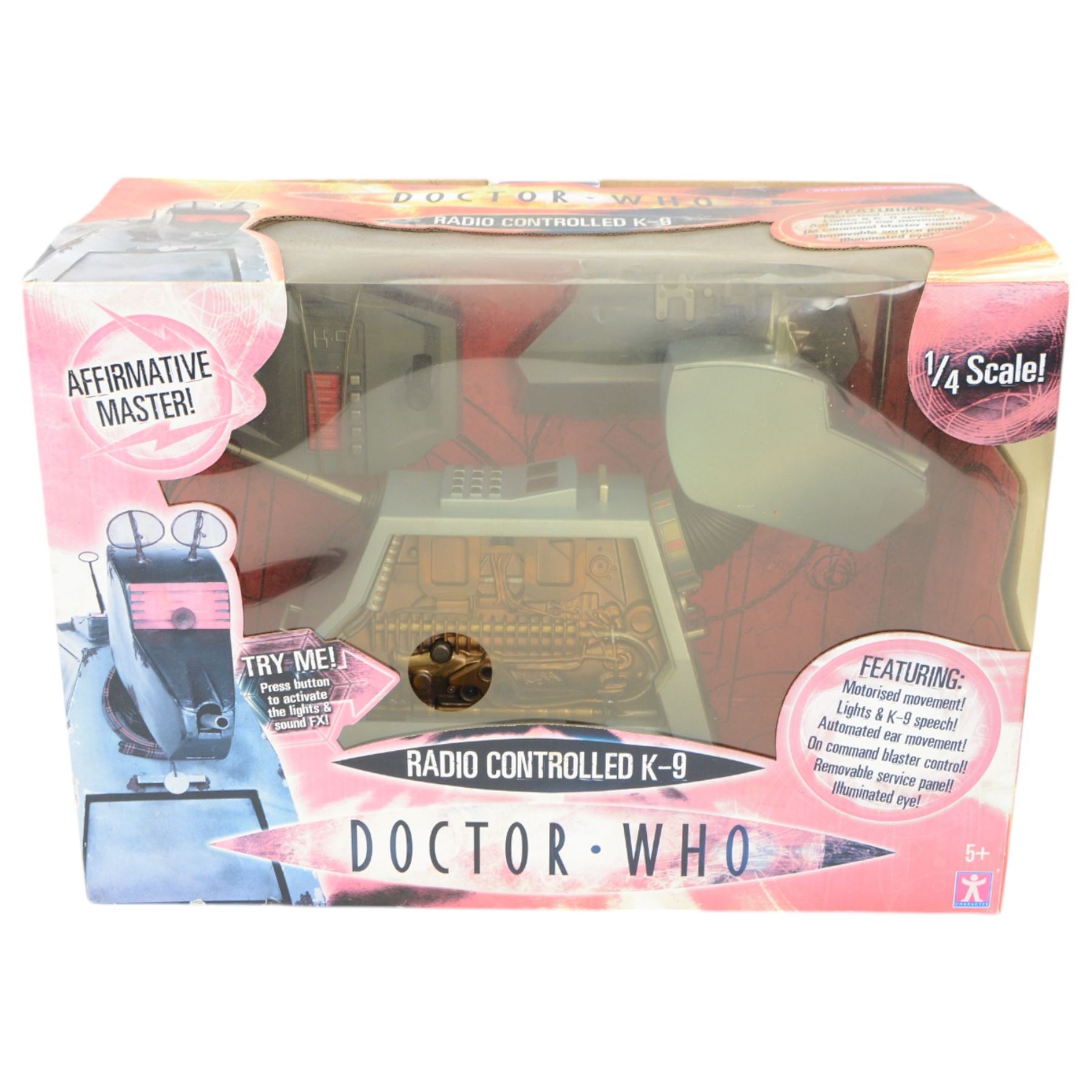Character Options Doctor Who toys and collectables, to include Radio Controlled K-9, boxed and three voice changer masks, including Cyber Controller, Dalek Sec and Dalek Sec Hybrid