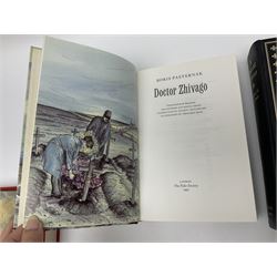 Folio Society - fifteen volumes including ten by Thomas Hardy, together with The Waning of the Middle Ages and Doctor Zhivago, etc, all missing slip covers 