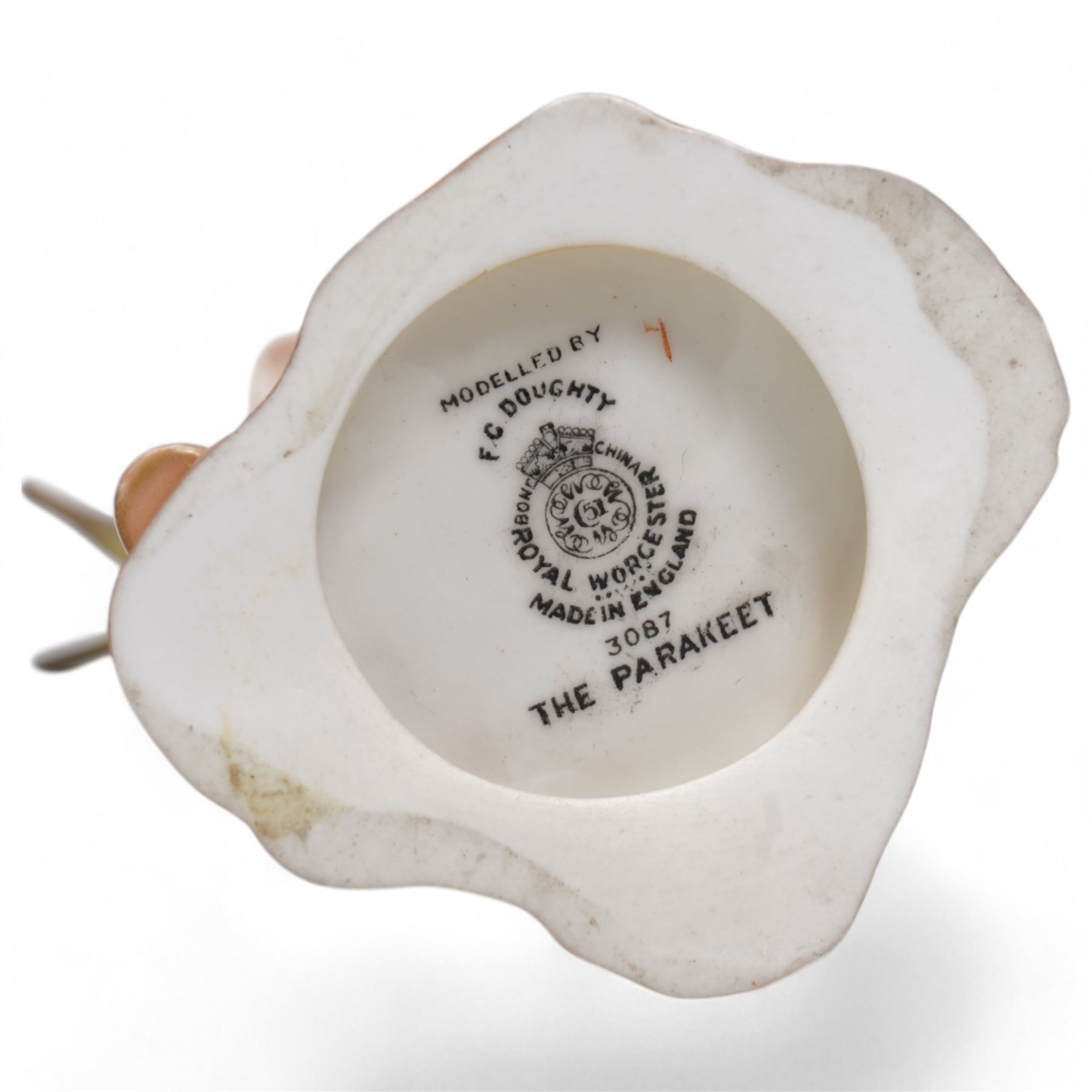 Eight Royal Worcester figures, to include 'The Parakeet' 'Monday's Child' 'Friday's Child' 'Grandmothers Dress' 'Woodland Dance' etc (8)