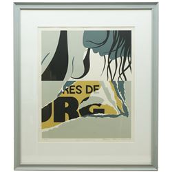 Preben Franck Stelvig (Danish 1942-2021): 'Stormens Sol-Torso', limited edition lithograph in colours signed inscribed numbered and dated '80 in pencil 51cm x 43cm