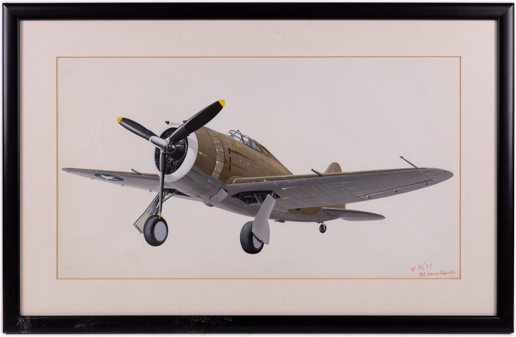 John Batchelor (British 1936-2019): Aircraft Studies, set of eleven gouaches variously signed and inscribed, max 35cm x 52cm (11)