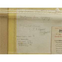 Derek Carpenter (British 1936-2010): Sandsend from the Ness, pastel signed 32cm x 35cm; L Tindall (Late 20th century): The Ness Sandsend, watercolour signed 13cm x 23cm; 'Mulgrave Inn Upgang' Whitby, early 20th century watercolour indistinctly signed and extensively inscribed verso 14cm x 22cm (3)