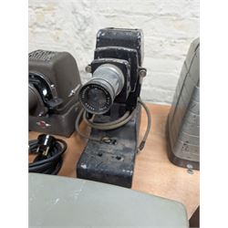 Eight vintage projectors, including Bell & Howell Moviemaster, Aldis 303, Boots Colormaster, Ernst Plank, Hi-Lite etc