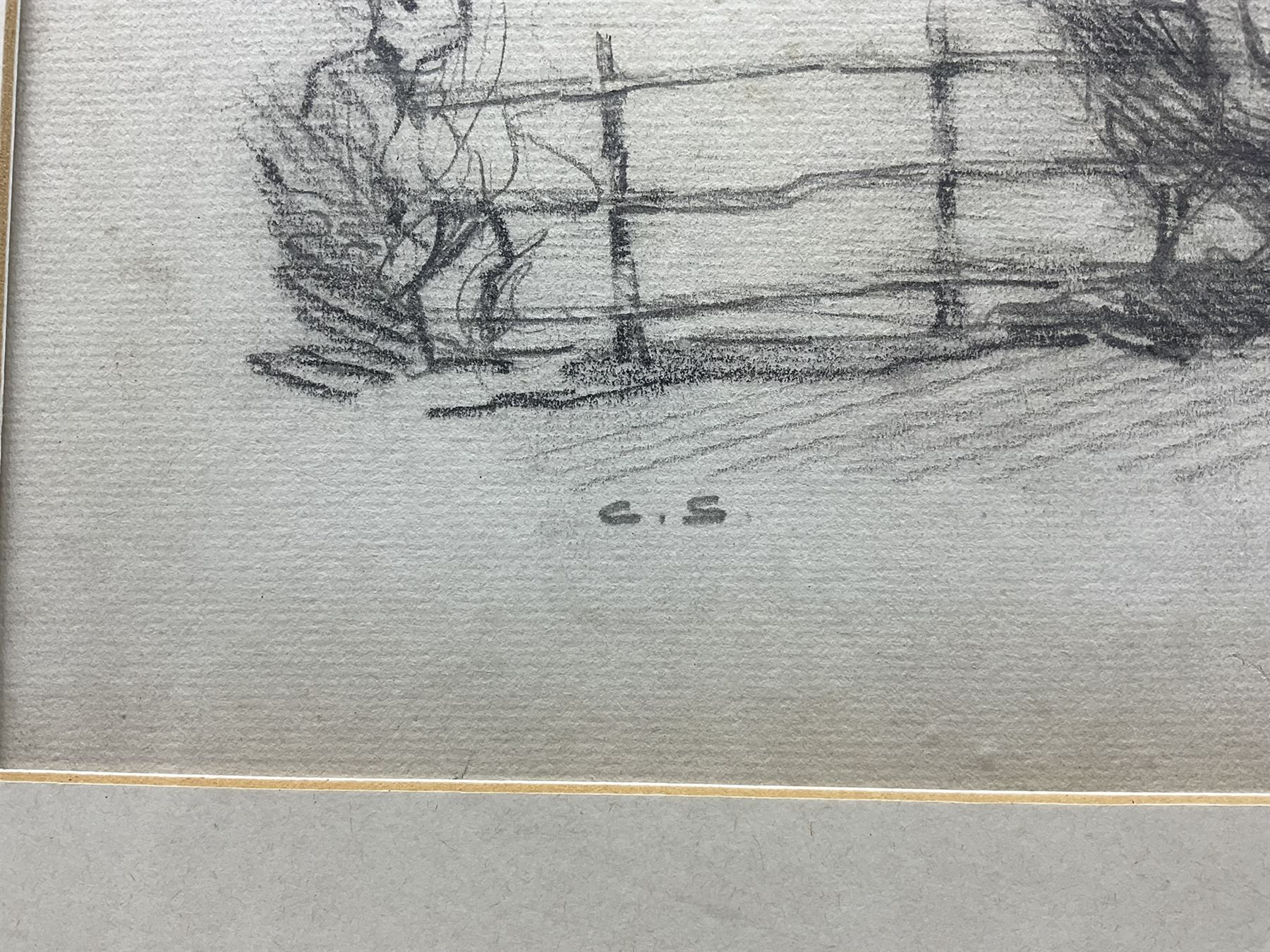 Charles Walter Simpson (1885-1971): 'Near Gartree Hill' - Leicestershire Hunt in Open Country, pencil signed with initials 20cm x 29cm
Provenance: original sketch used for the illustration p.112 in Charles Simpson's book 'Leicestershire and it's Hunts', pub. Bodley Head 1926