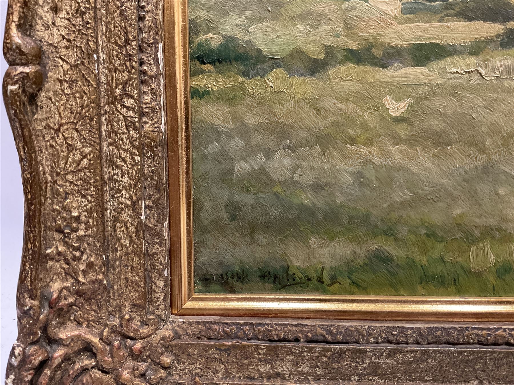 Joseph Appleyard (Yorkshire 1908-1960): Burnsall Church, oil on board signed 38cm x 58cm 