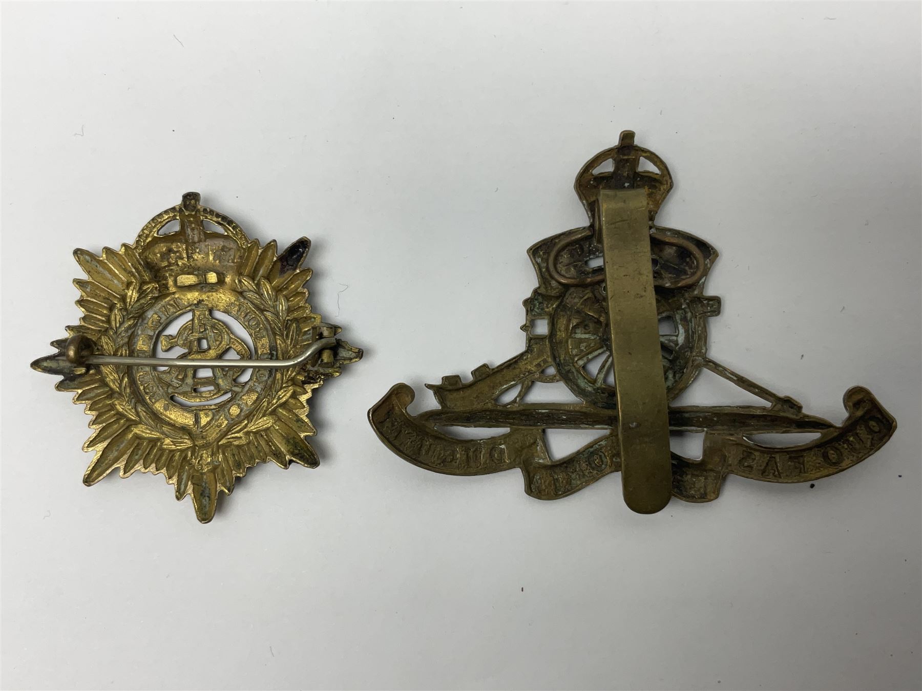 Twenty-seven military metal cap badges including Royal tank Corps, Reconnaissance Corps, Royal Armoured Corps, Royal Corps of Signals, Womens Army Auxiliary Corps, Queen Mary's Army Auxiliary Corps, Auxiliary Territorial Service,  Royal Engineers, REME, Army physical Training Corps etc 