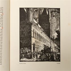 Frank Brangwyn (British 1867-1956): 'Belgium', with text by Hugh Stokes, first edition, Kegan Paul, Trench, Trübner & Co., London, 1916, illustrated throughout, original pictorial cloth.
