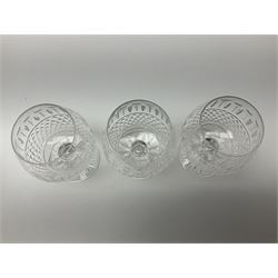 Set of six Waterford Colleen brandy glasses, H13cm