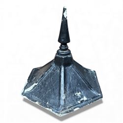 Pair of Cast aluminium outdoor wall lanterns in a black finish