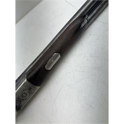 SHOTGUN CERTIFICATE REQUIRED - Webley & Scott Birmingham 12-bore double trigger boxlock ejector side-by-side double barrel shotgun with 76cm(30