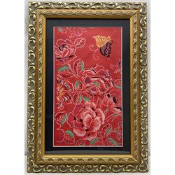 Raoul Dufy (French 1877-1953): Butterfly and Floral design, gouache on paper unsigned 27cm x 48cm
Provenance: with Leighton Fine Art; Bianchini Ferier Archive - Christie's London 16th November 2000.
Notes: The silk weaving house of Bianchini Firier was founded in Lyon in 1888. In 1912 Raoul Dufy signed a contract with them and went on to produce about 4000 designs for Bianchini Firier between 1912 and 1928. After his contract came to an end Bianchini Firier continued to make fabrics for important fashion houses such as Worth, Madeleine Vionnet, Jeanne Lanvin Paquin and Patou. They produced scarves for Hermes, Jacques Fath and others and created imaginative designs for Givenchy, Balenciaga, Chanel, Dior and Yves Saint-Laurent etc.