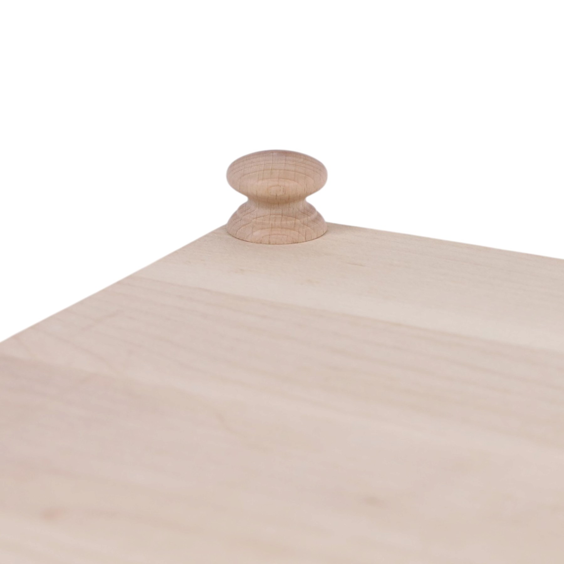 Wooden cheeseboard of rectangular form, upon four turned bun feet, H130cm W29cm