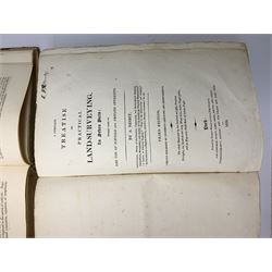 A Glossary of Terms Used in Grecian, Roman, Italian and Gothic Architecture. 1850 Fifth edition. Three volumes. Full calf binding; two 19th century books on Land Surveying by A. Nesbit and Thos. Holliday; Reece Richard: The Medical Guide. 1828; and Guthrie's Atlas for the Use of Schools 1831, with twenty-nine (ex thirty-one) hand coloured maps (7)