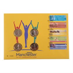The Royal Mint United Kingdom 2002 'Manchester Commonwealth Games' two pound four coin cover
