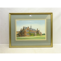  David C Bell (British 1950-): 'Hymers College Hull', watercolour signed and dated 1983, 30cm x 45cm  DDS - Artist's resale rights may apply to this lot    