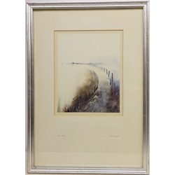  'Tow Path', watercolour signed by Colin Kent (British 1934-) signed and titled in the mount 23cm x 18.5cm  