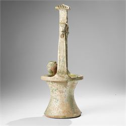Chinese green glazed model of a well, probably Han dynasty, H44cm 