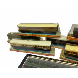 Graham Farish '00' gauge - thirteen coaches in various design boxes, including LMS, Southern, GWR, LNER teak etc (13)