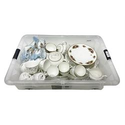 Wedgwood Westbury pattern tea set; another Wedgwood floral patterned tea set; and an Elizabethan rose pattern tea set.