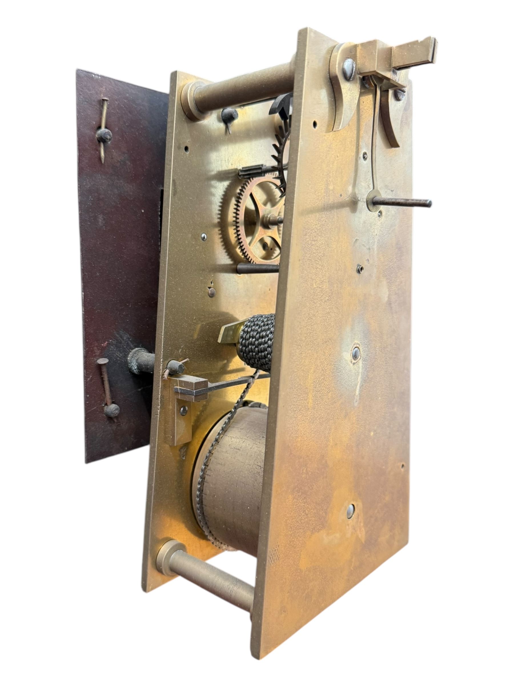 Andrew King of Hull - late 19th century mahogany cased 8-day fusee timepiece wall clock, with a 30