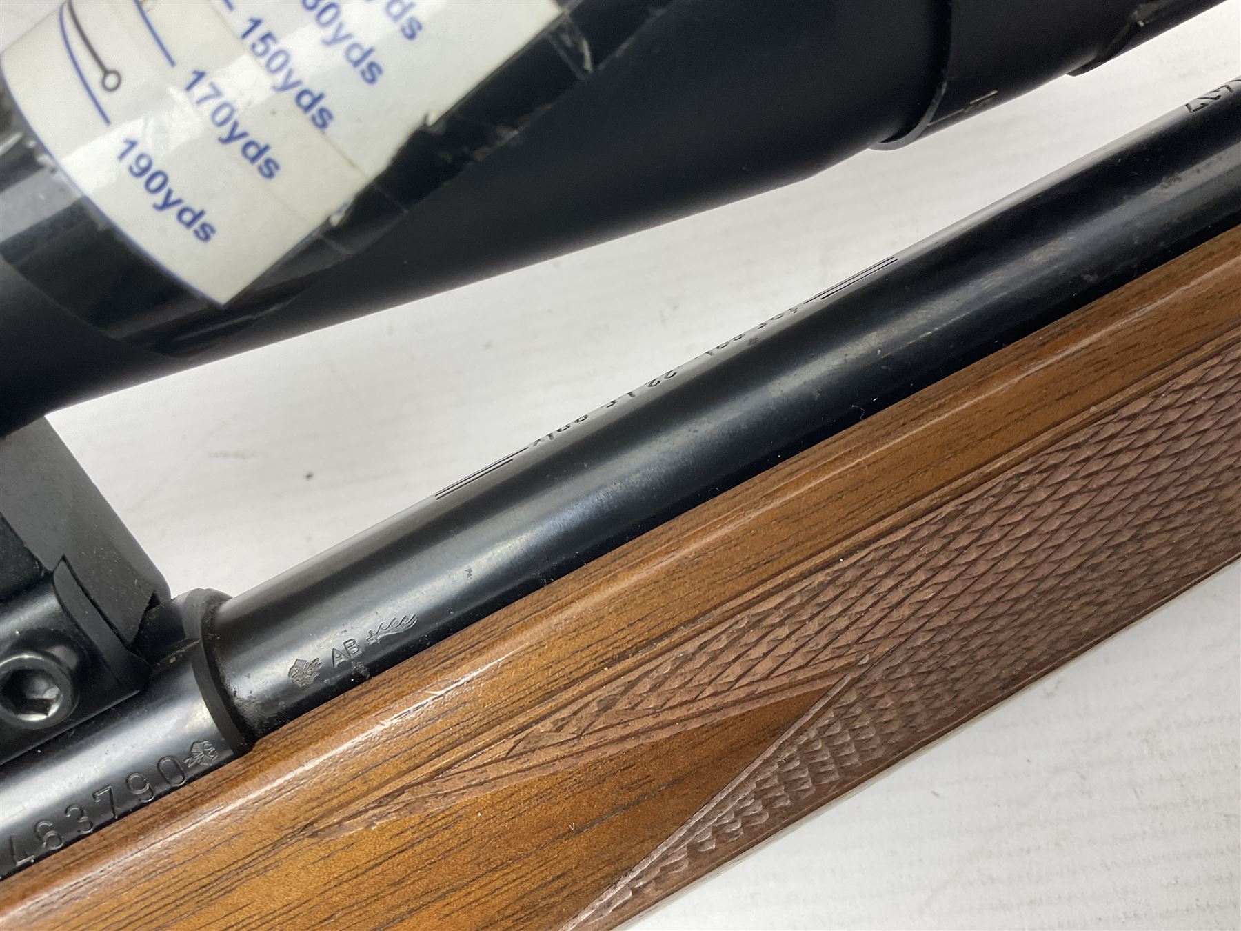SECTION 1 FIREARMS CERTIFICATE REQUIRED - LEFT HANDED J.G. Anschutz .22 long round bolt action rifle, the 36cm (14