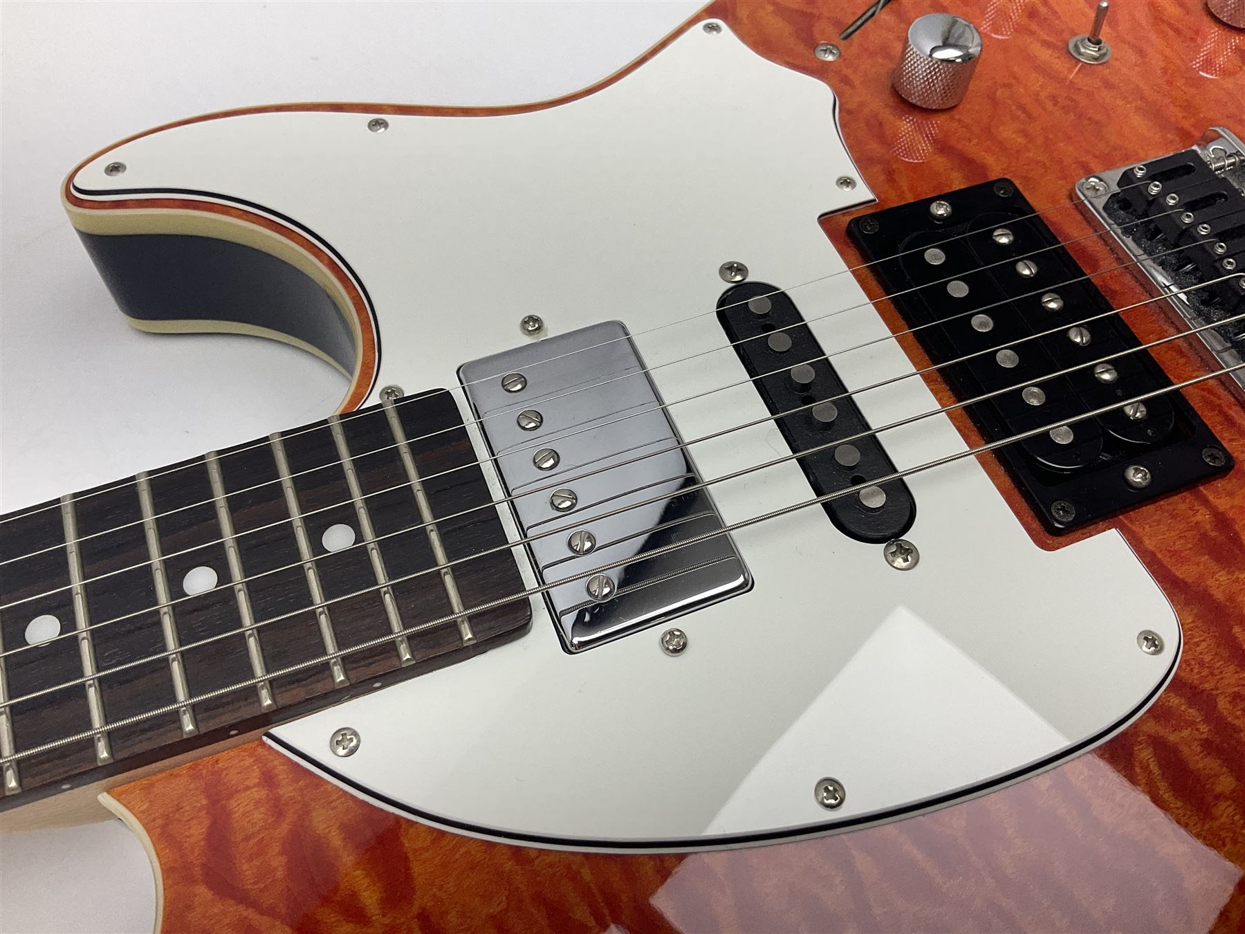 Korean Peavey EXP Telecaster style electric guitar serial no.03040032 L98cm; in Stagg soft carrying case