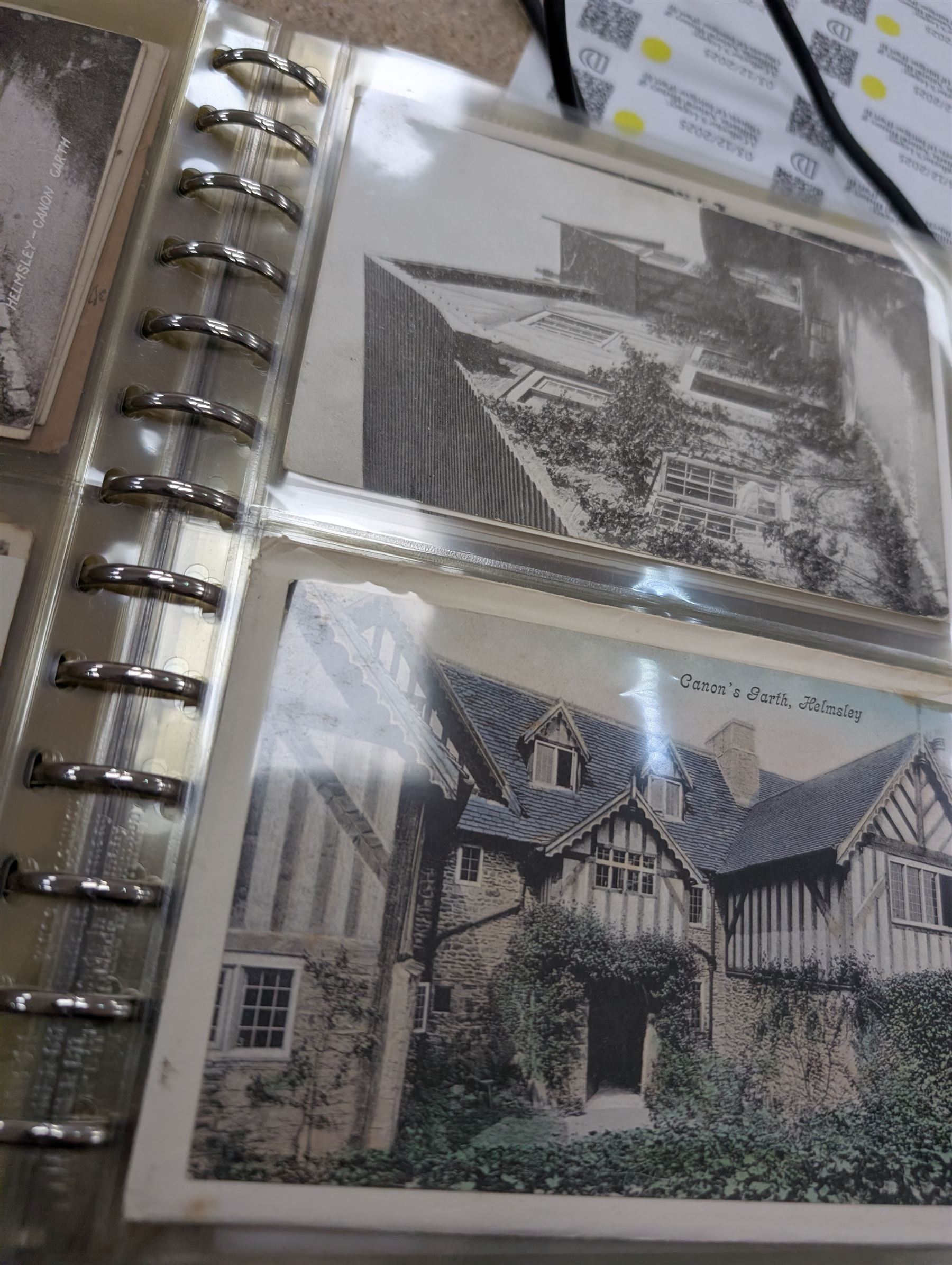 Interesting collection of Helmsley and other local postcards, housed in two albums and loose, together with a collection of Ordnance Survey Maps and other ephemera