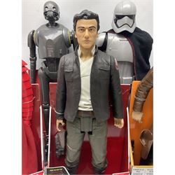 Star Wars - seven Jakks Pacific Big-Figs comprising Jyn Erso, Poe Dameron, Han Solo, Stormtrooper, Captain Phasma, Praetorian Guard and K-2SO; all boxed (7)