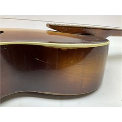 Hofner Countess acoustic guitar for restoration, bears label serial no.11108,  L102cm