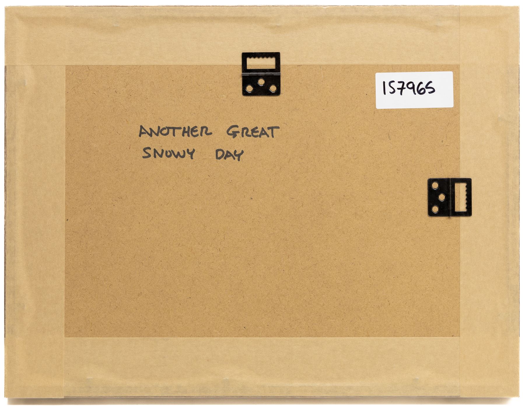 Gordon Barker (British 1960-): 'Another Great Snowy Day', acrylic on paper signed, titled verso 29cm x 39cm 