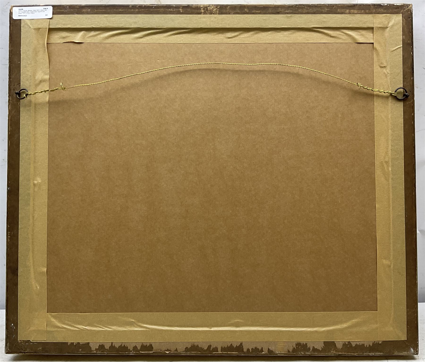 Wilson Hepple (British 1854-1937): Kitten with the Jewellery Box, watercolour signed and dated 1915, 27cm x 35cm