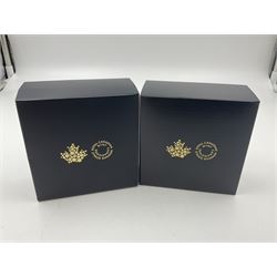 Royal Canadian Mint 2019 'Canada's Unexplained Phenomena The Shag Harbour Incident' fine silver twenty dollar coin and 2020 'Classic Mountie Hat' fine silver twenty-five dollar coin, both cased with certificates