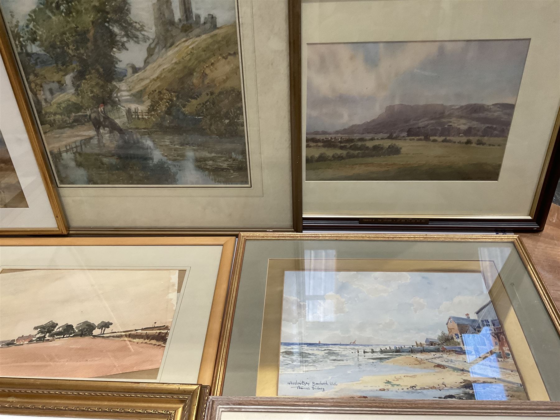 Collection of watercolours, artists including Ada Hill Walker, Henry Earp, E Mallinson, Thomas Sidney, EH Marten, Edwin Aaron Penley, etc (qty)