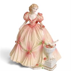 Coalport English Rose Collection : 1994 English Elegance, No. 996 of 1000, with certificate, H21cm