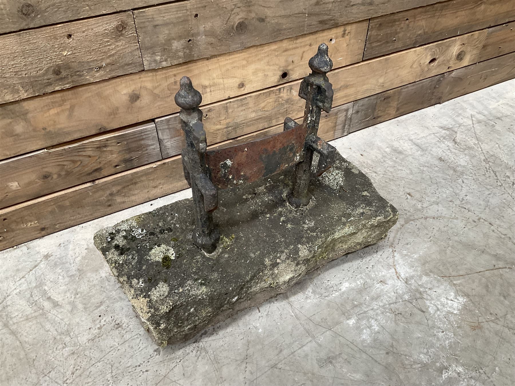 19th century cast iron boot scraper