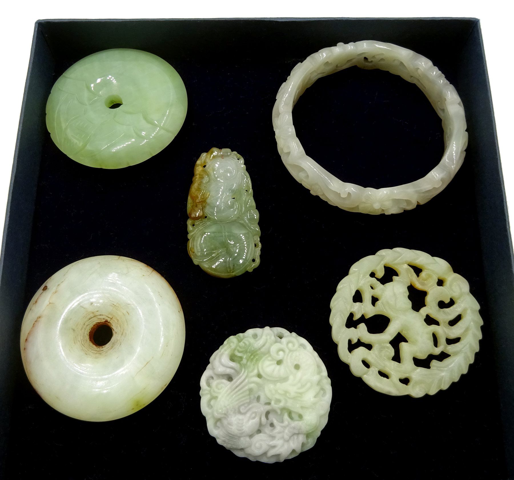 Hetian shop jade bangle