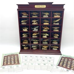 Twenty Four Danbury Mint models of fish,