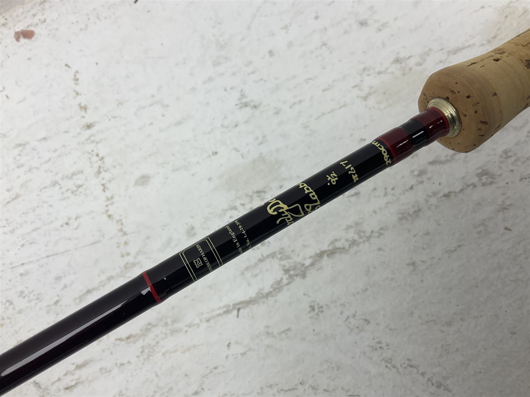 House of Hardy Hardy Deluxe Classic fly fishing rod, in felt slip case