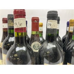 Mixed wine, including Roc de L'Espinas 2002, Cabernet Sauvignon, 2003 Merlot de Carsac, Castillo de Maluenda 1995 Calatayud etc, various content and proof (14)
