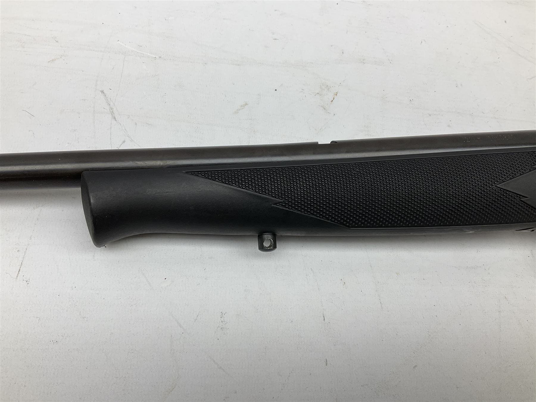 Puma Rifles Hunter bolt-action .22 Long Rifle the 36cm shortened barrel threaded for sound moderator, plastic synthetic stock, serial no.1050840 L83.5cm FIREARMS CERTIFICATE REQUIRED OR RFD